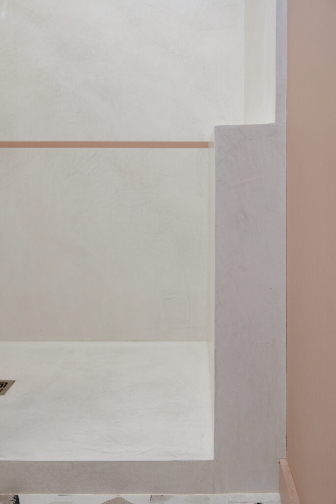 rénovation salle de bain douche italienne Nantes terrazzo